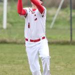 Coupeville outfielder Ethan Marx snags a flyball in the loss to Klahowya Wednesday. (Photo by John Fisken)