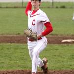 Nick Etzell picks up a save in the win over South Whidbey. (Photo by John Fisken)