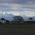 An early morning view of Willowood Farm and the Smith Barn, right, on Feb. 22, 2017. Photo by Ron Newberry/Whidbey News-Times