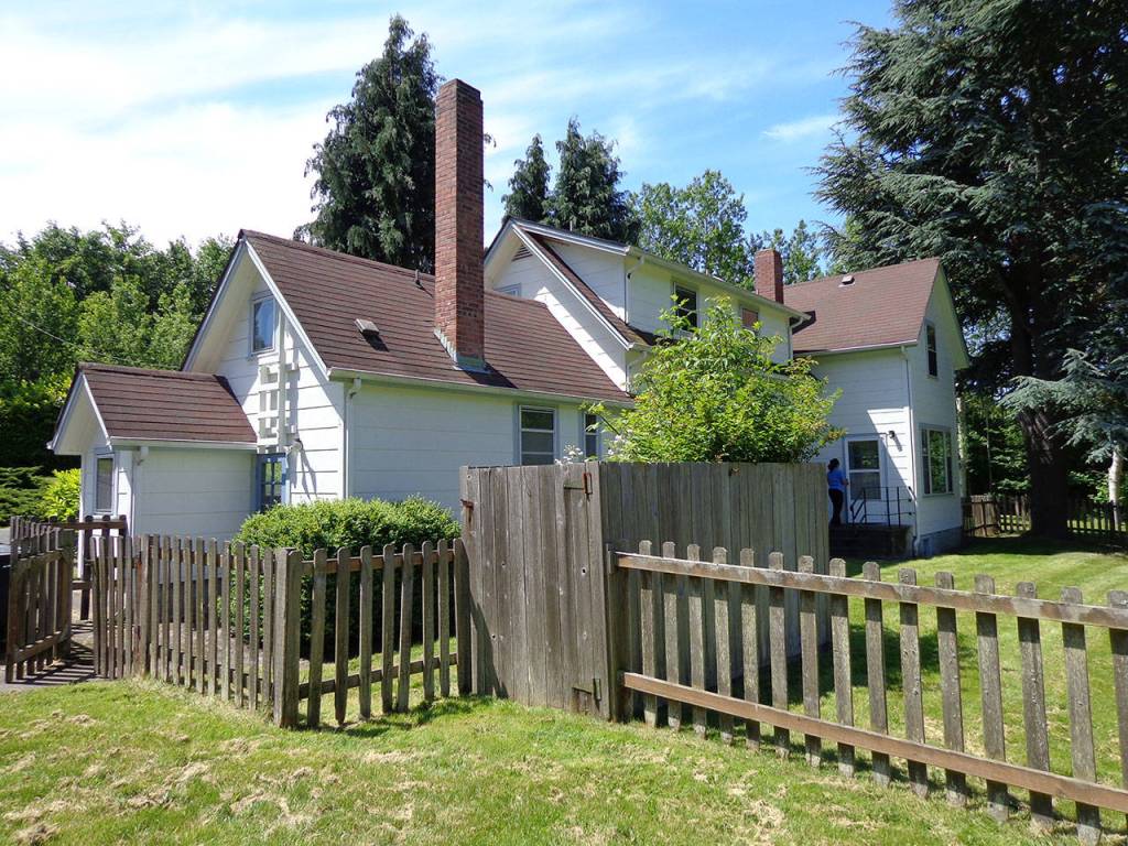 Quarters P, built in 1900 by Dutch farmer John Van Nieuwenhuisen, is one of eight historic farmhouses near Ault Field slated for demolition, possibly as early as this year. It was originally located near the base chapel but was moved to Clover Valley Road. Pacific Northwest Communities, LLC, which owns the homes, is offering the homes for free although the buyers must pay to move them to a new location. Photo provided by NAS Whidbey