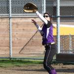 Shea Davis is one of the captains for the Oak Harbor softball team. (Photo by John Fisken)