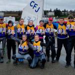 The Wildcat sailing team: back row, left to right: Ryan Vasileff, Atlas Iverson, Jenny Danielson, Ella Langrock, Willa Weinsheimer, Austin Hauser, Dylan Angell and Matt Dixon; front row, left to right: Jordan Wood-Piña and Piper Fisher; not pictured: Shawn O&rsquo;Connor and Lenika Aguilar. (Submitted photo)