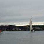 Winner Lucky Jim rounds the first mark. (Photo by Beth Munns)