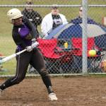 Audrey Howard raps a triple for the Wildcats Wednesday. (Photo by J0hn Fisken)