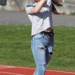 Sylvia Hurlburt gives directions during the meet. (Photo by Jim Waller/Whidbey News-Times)