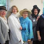 From left, Shirley Bennett as Madeline Albright, Alice O&rsquo;Grady as Emmaline Pankhurst, Camille Brighten as Dr. Elizabeth Blackwell, Sarah Mackaman as Marie Tharp, Milli Stanton as Tawwakol Karman and Sue Norman as Libby Riddles. Not pictured is Clare Christiansen as Beryl Markham. Photo provided.