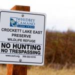 Photo by Ron Newberry/Whidbey News-Times                                Hunting is no longer allowed on most property near Crockett Lake.