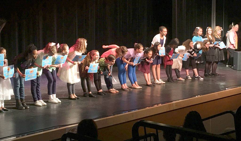 Presentation division performers take their final bow Sunday at Oak Harbor High School at Whidbey Has Talent. Photo by Daniel Warn Whidbey/News-Times