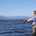 Oak Harbor&rsquo;s Keith Glass casts for pink salmon in the summer of 2015. Opportunities for catching salmon will be slightly improved in some areas around Whidbey Island and restricted all together in others. The 2017 salmon seasons were released this week by the Washington Department of Fish and Wildlife. Photos by Ron Newberry/Whidbey News-Times