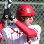 Aiden Crimmins awaits a pitch. (Photo by John Fisken)