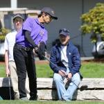 Nick Whitley launches his opening drive Thursday. (Photo by John Fisken)