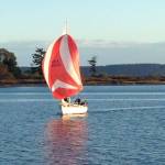 Lucky Jim grabs a nice downwind run. (Photo by Byron Skubi)