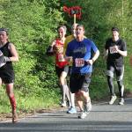 Half-marathon runners race through the back roads of Whidbey last year. (Photo by Jim Waller/Whidbey News-Times)