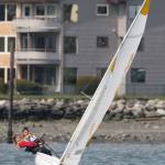 Piper Fisher, left, and Jordan Wood-Pina lean into it during this weekend&rsquo;s racing. (Photo by John Fisken)