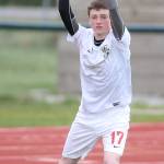 Uriah Kastner inbounds the ball for the Wolves. (Photo by John Fisken)