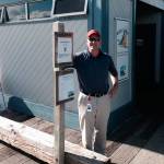 Dave Steckman checks out the crew list. (Photo by Bill Walker)