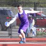 Winner Isaac Gomez prepares to throw the discus. (Photo by John Fisken)