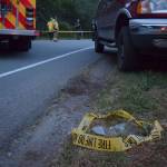 Kyle Jensen / The Record &mdash; A piece of glass was collected as a piece of evidence.