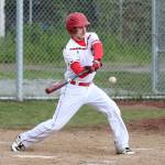 Jake Hoagland takes a swing for the Wolves. (Photo by John Fisken)