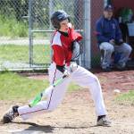 Ulrik Wells takes a cut at a pitch Saturday. (Photo by John Fisken)