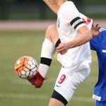 William Nelson gains possession in the BC match. (Photo by John Fisken)