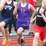 Miguel Guzman qualifies for the 400-meter finals with this effort in the prelims. (Photo by John Fisken)