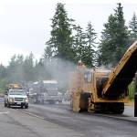Road crews will be out all summer repaving more than 30 miles of Highway 525/State 20 from Coupeville to Clinton. Drivers should allow an extra 30 minutes for their trips and to catch ferries. Crews worked near the intersection of Classic Road and HIghway 525 Tuesday morning putting down new asphalt and rolling it out. Whidbey&rsquo;s main corridor work is long overdue, officials say.