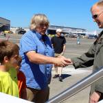 At Saturday&rsquo;s NAS Whidbey Island open house, the public looked over vintage aircraft and one brand new jet just delivered from Boeing.