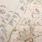 Maps show details of possible additions to hiking, biking and beach areas that Whidbey Island residents suggested last year. More input is being sought at county meetings this June. Photo by Patricia Guthrie/Whidbey News-Times