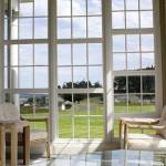 A view from inside the covered porch of the iconic Colonel&rsquo;s House Wednesday, June 7, 2017. The house and other attractions at the former Fort Casey will be open for the public to view during an open house from noon-4 p.m. Friday, June 16. Photo by Ron Newberry/Whidbey News-Times