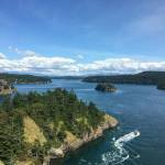 Check out this view from Deception pass bridge as a boat zips through the waters below on a sunny June 2. Photo by Anne TePaske