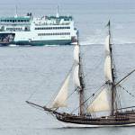 Hundreds peer out at historic Parade of Sail breezing by