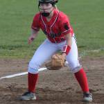 Coupeville third baseman Lauren Rose is a three-time Olympic League first-team selection. (Photo by Jim Waller/Whidbey News-Times)