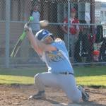 The Rays&rsquo; Nathan Ginnings ducks out of the way of a pitch. (Photo by Jim Waller/Whidbey News-Times)