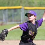 Brody Allaire throws a pitch against Sedro-Woolley. (Photo by John Fisken)