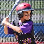 Jayden Boyles concentrates on the pitch in the opening game win. (Photo by John Fisken)