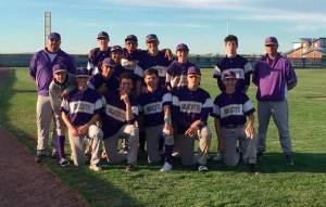 Oak Harbor relaxes after finishing second in a tournament in Pasco over the weekend. Top row, left to right: coach Ryan McCarthy, Joe Dixon, Donny Kloewer (leaning over), Aaron Martinez, Aiden McCarthy, Chase Ogden, Jack Lovendale and coach Cody Anderson. Ssecond row: Will Ray (grey sweatshirt), Austin Boesch, Caleb Fitzgerald, Taylor Rummel, Corey Roberts, Thomas Anderson and Andrew Dixon. (Submitted photo)