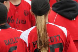 Not just one of the guys: Prescott finds challenge in baseball