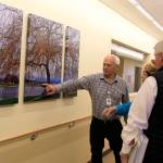 Photo by Patricia Guthrie/Whidbey News-Times                                Ron Wallin and other Whidbey Island Public Health District board commissioners took a tour of the hospital&rsquo;s new addition Monday. Panoramic photos taken by local residents show off all aspects of Whidbey Island.