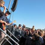 Actor, musician and USO entertainer Gary Sinise visits Naval Air Station Whidbey Island July 14, 2017. Sinise playsbass with his 12-piece Gary Sinise and the Lt. Dan Band to a crowd of about 3,000. Patricia Guthrie photo