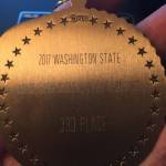One of the North Whidbey players shows off his third-place medal. (Submitted photo)