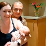 Teagan Rose Vogt is the first patient, and newborn, in the new addition of WhidbeyHealth Medical Center that opened Monday. She&rsquo;s the daughter of Alicia and Tim Vogt of Oak Harbor. Photo provided by WhidbeyHealth