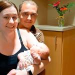 Newborn first patient at new hospital addition