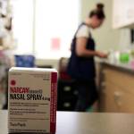 Narcan, a nasal spray rescue drug for opioid overdoses, is increasing in sales as the public becomes more aware of its lifesaving ability. In Washington state, no prescription is needed and most insurance plans cover it. Photo by Patricia Guthrie/Whidbey News-Times