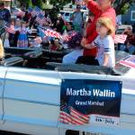 Longtime resident and community volunteer Martha Wallin served as the 2017 Grand Marshall.