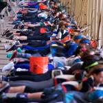 Shooters compete during the prone match. (Submitted photo)