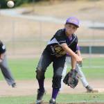 Taryn Hardy tosses a pitch on the way to throwing a five-hitter. (Photo by Jim Waller/Whidbey News-Times)