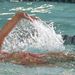Lindsay Brown, shown here in practice last week, picked up a gold medal at the age group championships. (Photo by Jim Waller/Whidbey News-Times)