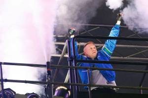 Macklemore walks away from head-on collision on Whidbey