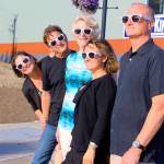 Organizers behind the Oak Harbor Music Festival gather on Pioneer Way Thursday, empty now but expected to be packed with thousands of music fans Labor Day weekend. Left to right are: Cynthia Mason, Larry Mason, Margaret Livermore, Cheryl Jandzinski and Gary Jandzinski Photo by Patricia Guthrie/Whidbey News-Times